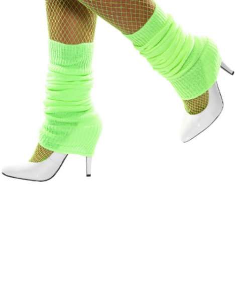 Ladies Lime Leg Warmers for 80s' Fancy Dress - Doodys